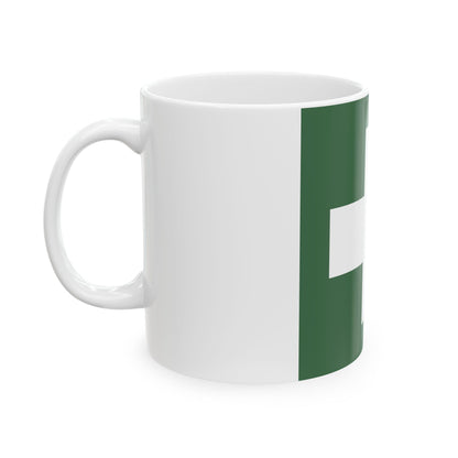 Water ambulance service flag Hungary (Hungary) White Coffee Mug-Go Mug Yourself