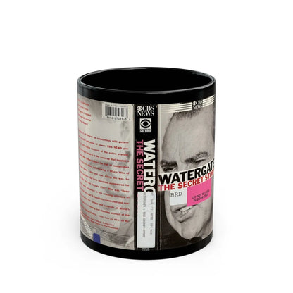 WATERGATE THE SECRET STORY (VHS COVER) - Black Coffee Mug-11oz-Go Mug Yourself