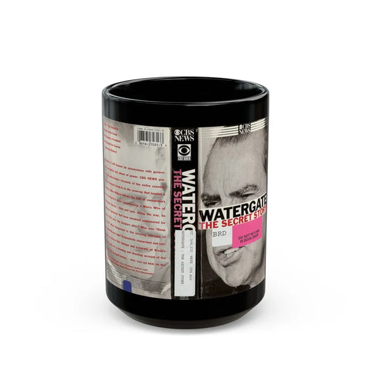 WATERGATE THE SECRET STORY (VHS COVER) - Black Coffee Mug-15oz-Go Mug Yourself