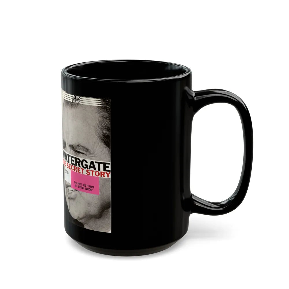 WATERGATE THE SECRET STORY (VHS COVER) - Black Coffee Mug-Go Mug Yourself