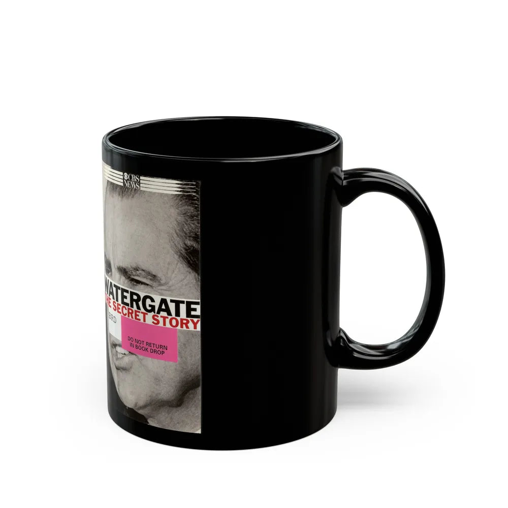 WATERGATE THE SECRET STORY (VHS COVER) - Black Coffee Mug-Go Mug Yourself