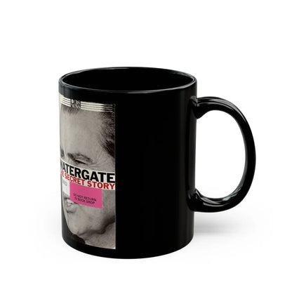 WATERGATE THE SECRET STORY (VHS COVER) - Black Coffee Mug-Go Mug Yourself