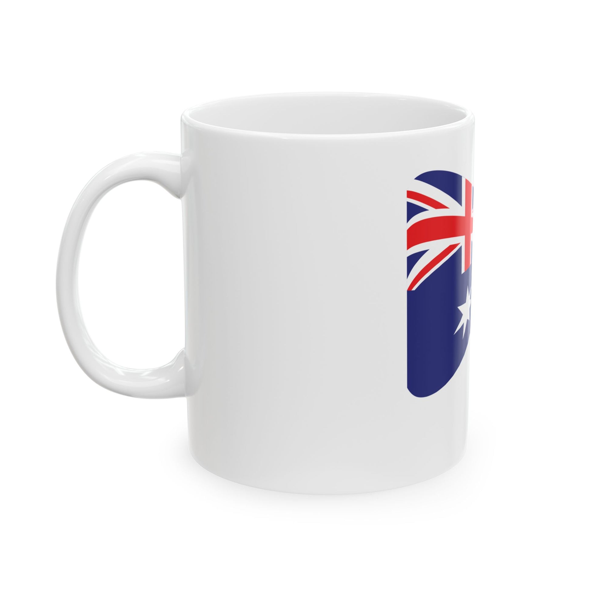 Waving flag of Australia (Australia) White Coffee Mug-Go Mug Yourself