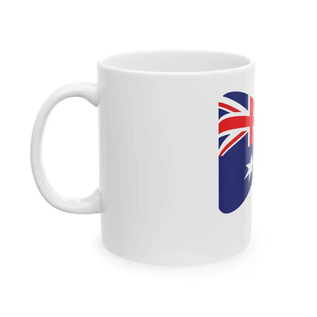 Waving flag of Australia (Australia) White Coffee Mug - Go Mug Yourself
