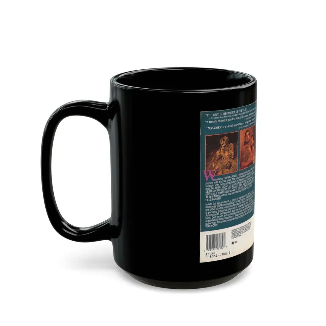 WAXWORK VESTRON VIDEO (VHS COVER) - Black Coffee Mug - Go Mug Yourself