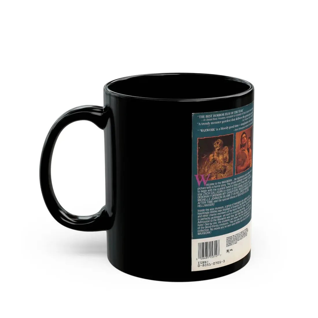 WAXWORK VESTRON VIDEO (VHS COVER) - Black Coffee Mug - Go Mug Yourself