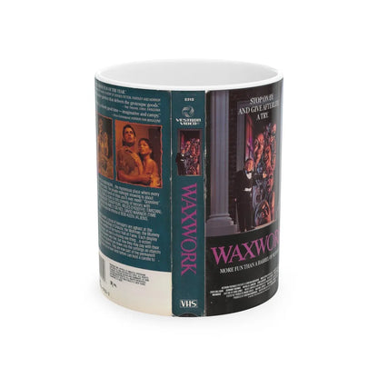 WAXWORK VESTRON VIDEO (VHS COVER) - White Coffee Mug-11oz-Go Mug Yourself