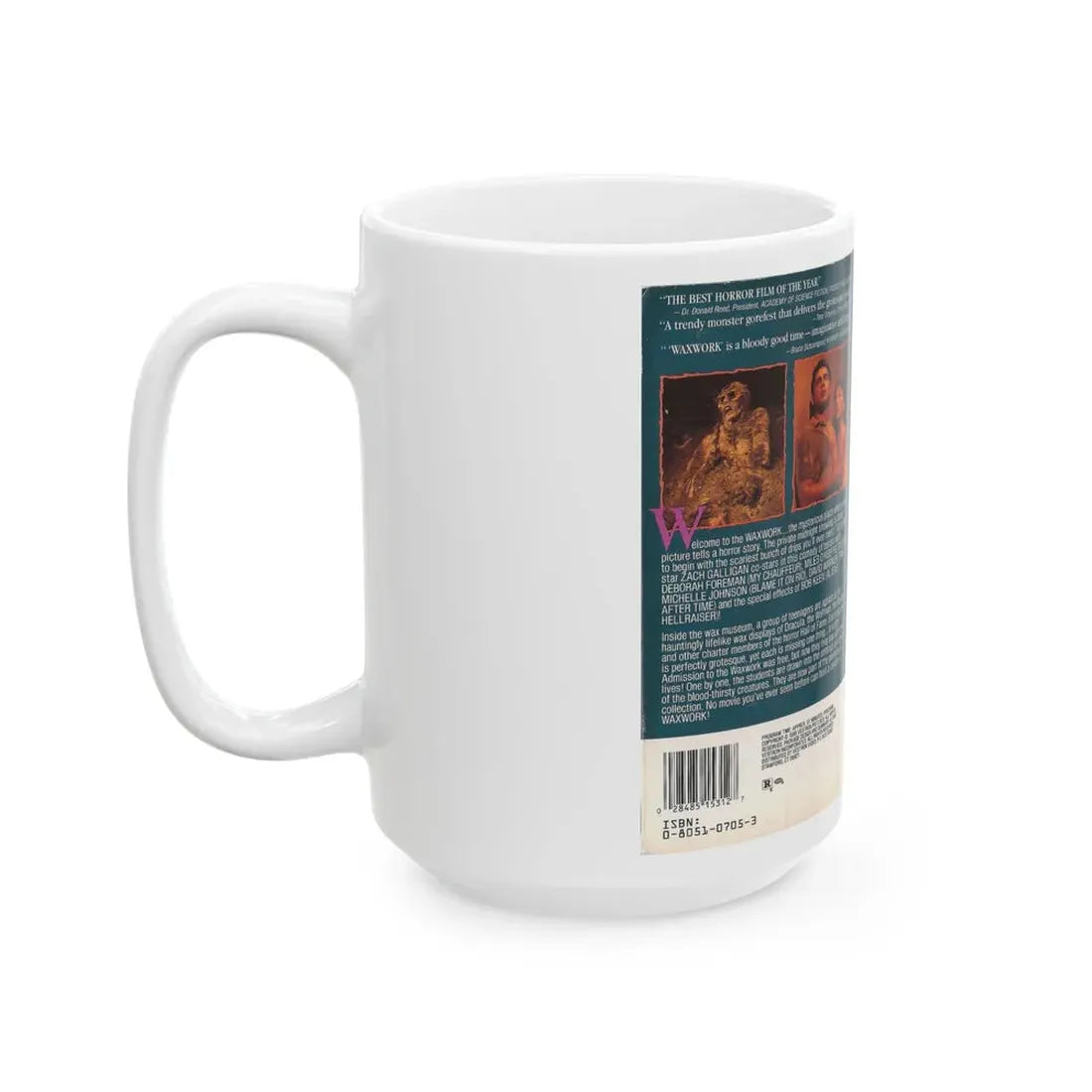 WAXWORK VESTRON VIDEO (VHS COVER) - White Coffee Mug - Go Mug Yourself