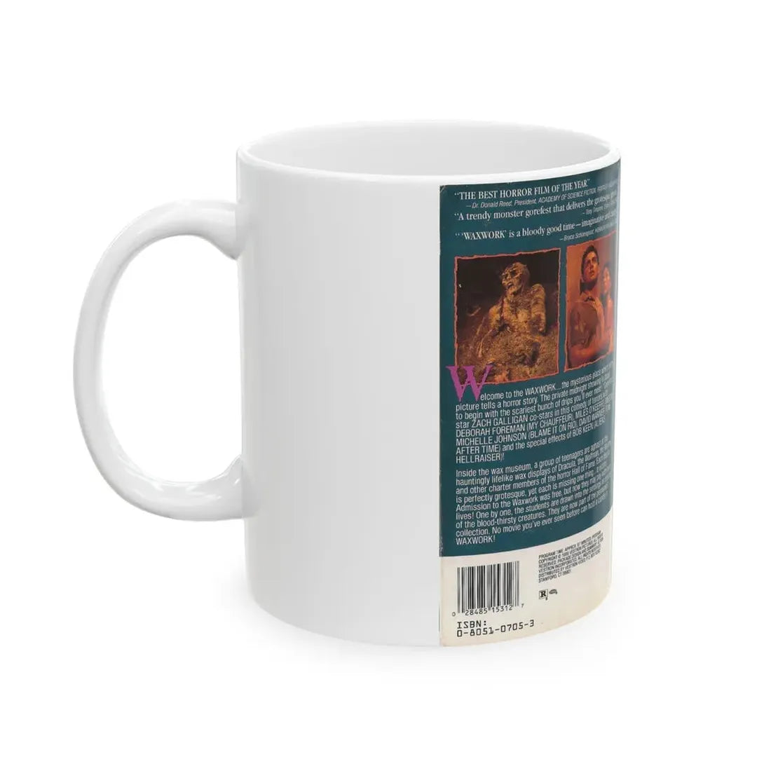 WAXWORK VESTRON VIDEO (VHS COVER) - White Coffee Mug - Go Mug Yourself
