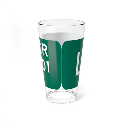 Wayne County 101 NY blade sign (New York) (Road Sign) Pint Glass 16oz - Go Mug Yourself