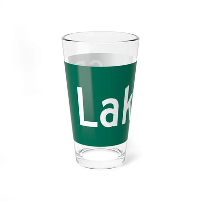 Wayne County 101 NY blade sign (New York) (Road Sign) Pint Glss 16oz - Go Mug Yourself