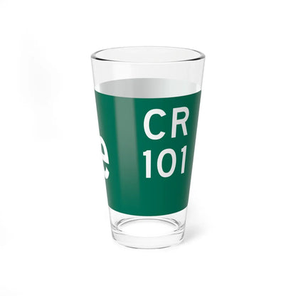 Wayne County 101 NY blade sign (New York) (Road Sign) Pint Glss 16oz - Go Mug Yourself