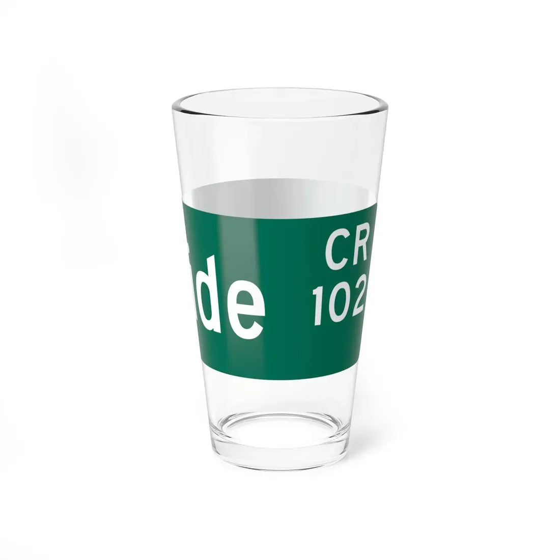 Wayne County 102 NY blade sign (New York) (Road Sign) Pint Glass 16oz - Go Mug Yourself