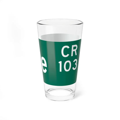 Wayne County 103 NY blade sign (New York) (Road Sign) Pint Glass 16oz - Go Mug Yourself