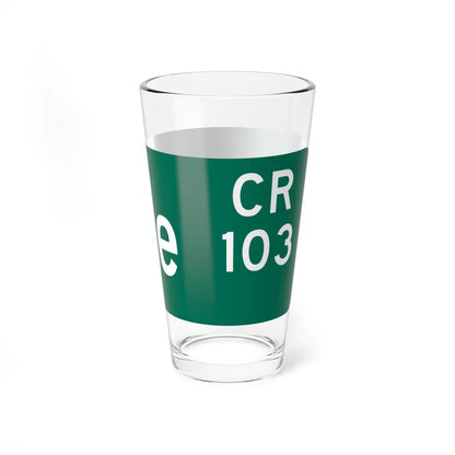 Wayne County 103 NY blade sign (New York) (Road Sign) Pint Glss 16oz - Go Mug Yourself