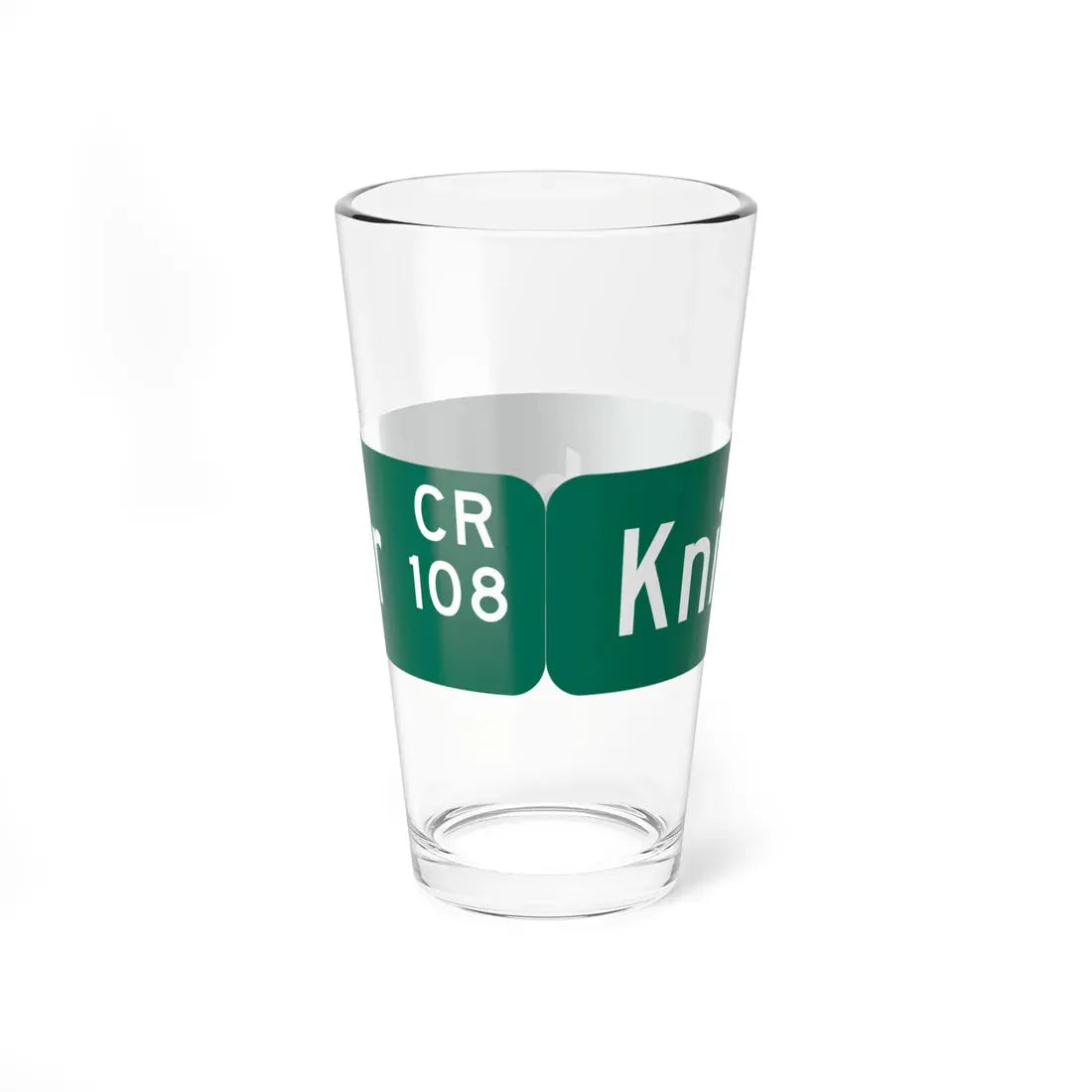 Wayne County 108 NY blade sign (New York) (Road Sign) Pint Glass 16oz - Go Mug Yourself