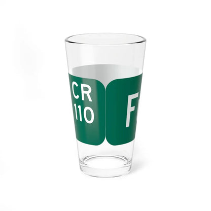 Wayne County 110 NY blade sign (New York) (Road Sign) Pint Glass 16oz - Go Mug Yourself