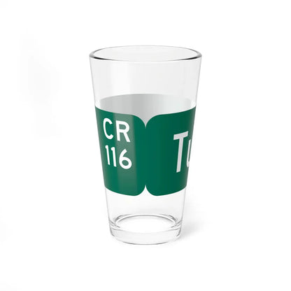 Wayne County 116 NY blade sign (New York) (Road Sign) Pint Glass 16oz - Go Mug Yourself