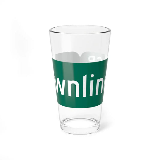 Wayne County 118 NY blade sign (New York) (Road Sign) Pint Glass 16oz 16oz - Go Mug Yourself