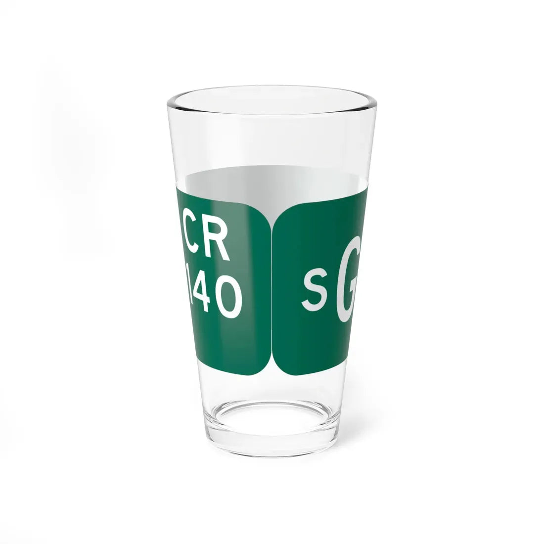 Wayne County 140 NY blade sign (New York) (Road Sign) Pint Glass 16oz - Go Mug Yourself