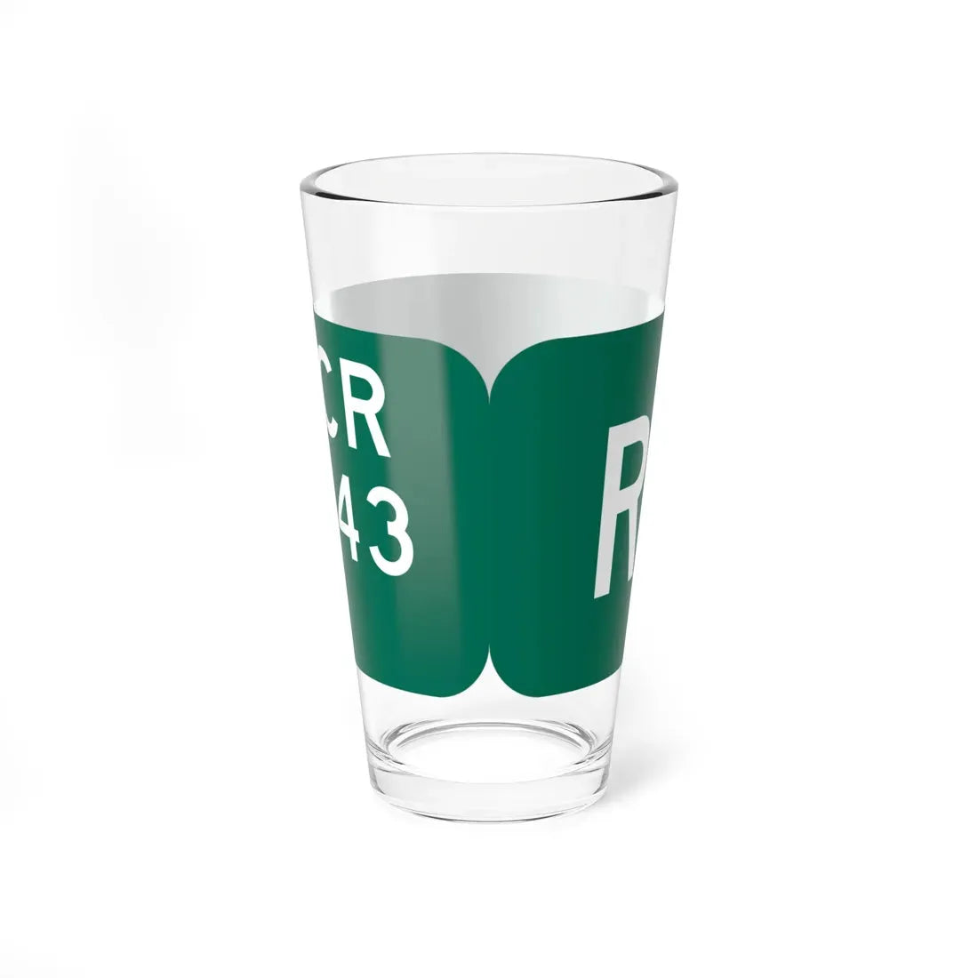 Wayne County 143 NY blade sign (New York) (Road Sign) Pint Glass 16oz - Go Mug Yourself