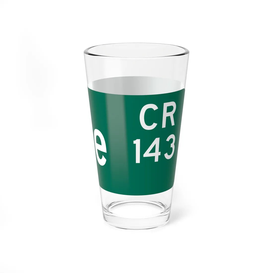 Wayne County 143 NY blade sign (New York) (Road Sign) Pint Glss 16oz - Go Mug Yourself