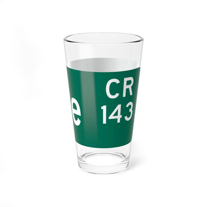 Wayne County 143 NY blade sign (New York) (Road Sign) Pint Glss 16oz - Go Mug Yourself