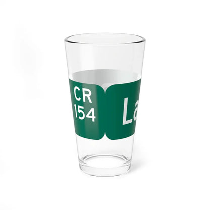 Wayne County 154 NY blade sign (New York) (Road Sign) Pint Glass 16oz - Go Mug Yourself