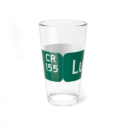 Wayne County 155 NY blade sign (New York) (Road Sign) Pint Glass 16oz - Go Mug Yourself