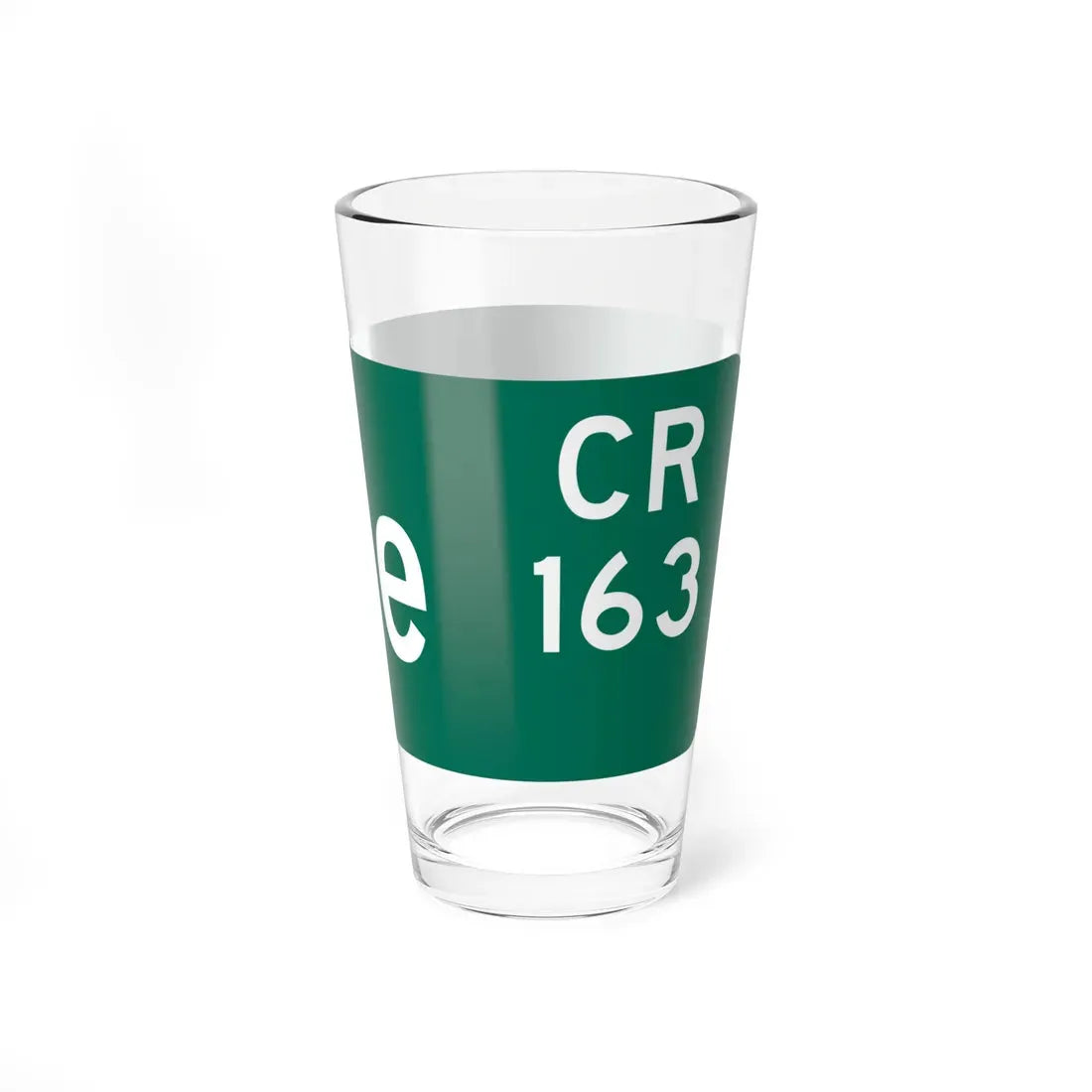 Wayne County 163 NY blade sign (New York) (Road Sign) Pint Glass 16oz - Go Mug Yourself