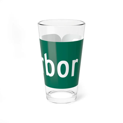 Wayne County 210 NY blade sign (New York) (Road Sign) Pint Glass 16oz 16oz - Go Mug Yourself