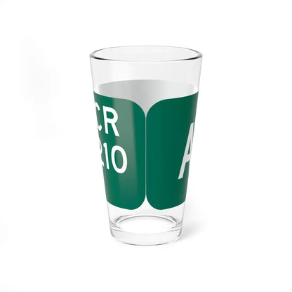 Wayne County 210 NY blade sign (New York) (Road Sign) Pint Glass 16oz - Go Mug Yourself