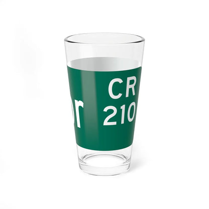 Wayne County 210 NY blade sign (New York) (Road Sign) Pint Glss 16oz - Go Mug Yourself