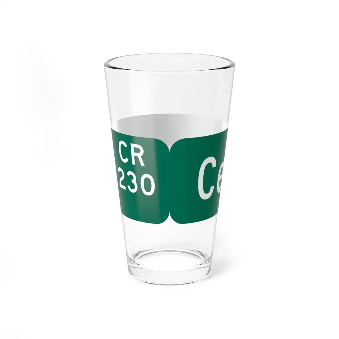 Wayne County 230 NY blade sign (New York) (Road Sign) Pint Glass 16oz - Go Mug Yourself