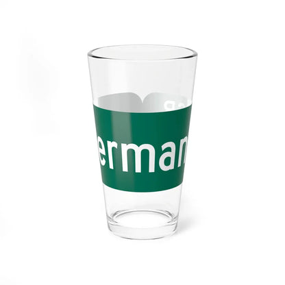 Wayne County 238 NY blade sign (New York) (Road Sign) Pint Glass 16oz 16oz - Go Mug Yourself