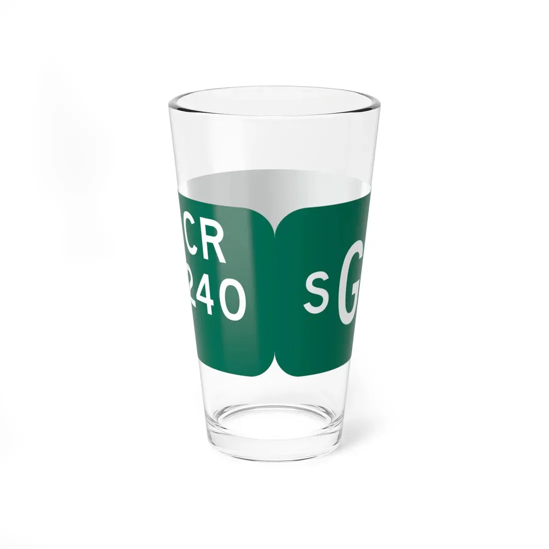 Wayne County 240 NY blade sign (New York) (Road Sign) Pint Glass 16oz - Go Mug Yourself
