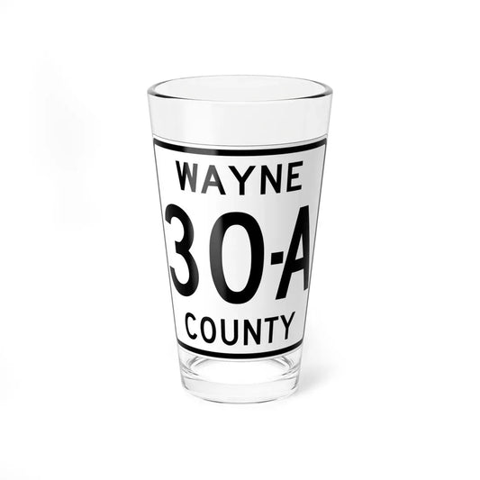 Wayne County Route 30A OH (Ohio) (Road Sign) Pint Glass 16oz 16oz - Go Mug Yourself
