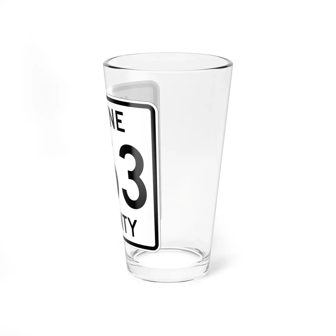 Wayne County Route 363 OH (Ohio) (Road Sign) Pint Glass 16oz - Go Mug Yourself