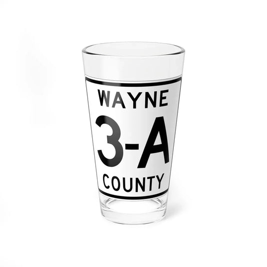 Wayne County Route 3A OH (Ohio) (Road Sign) Pint Glass 16oz 16oz - Go Mug Yourself