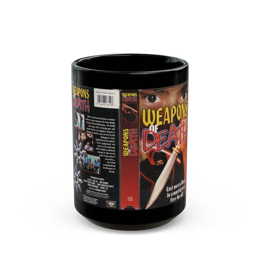 WEAPONS OF DEATH (VHS COVER) - Black Coffee Mug-15oz-Go Mug Yourself