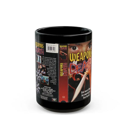 WEAPONS OF DEATH (VHS COVER) - Black Coffee Mug 15oz - Go Mug Yourself