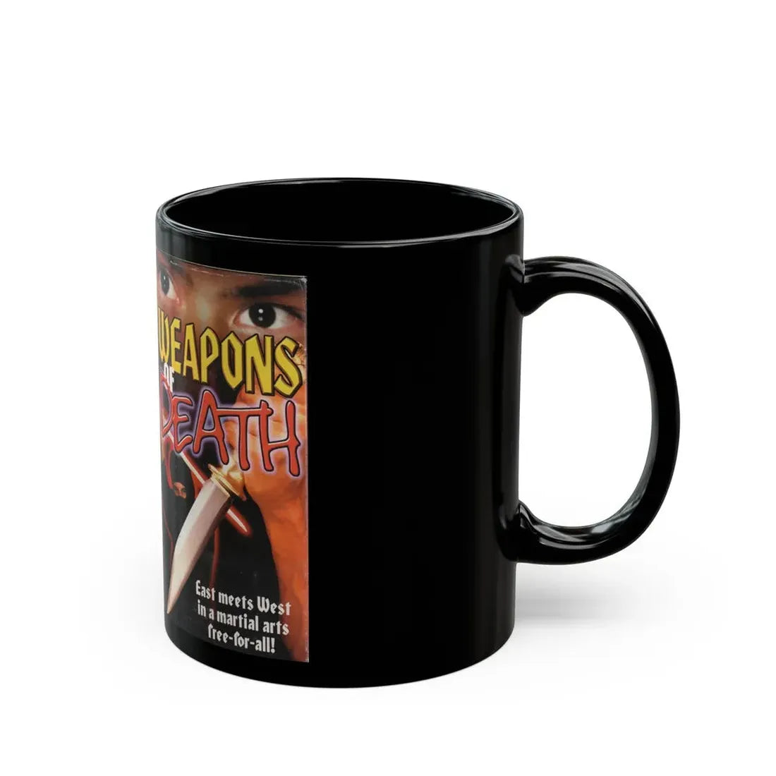 WEAPONS OF DEATH (VHS COVER) - Black Coffee Mug - Go Mug Yourself