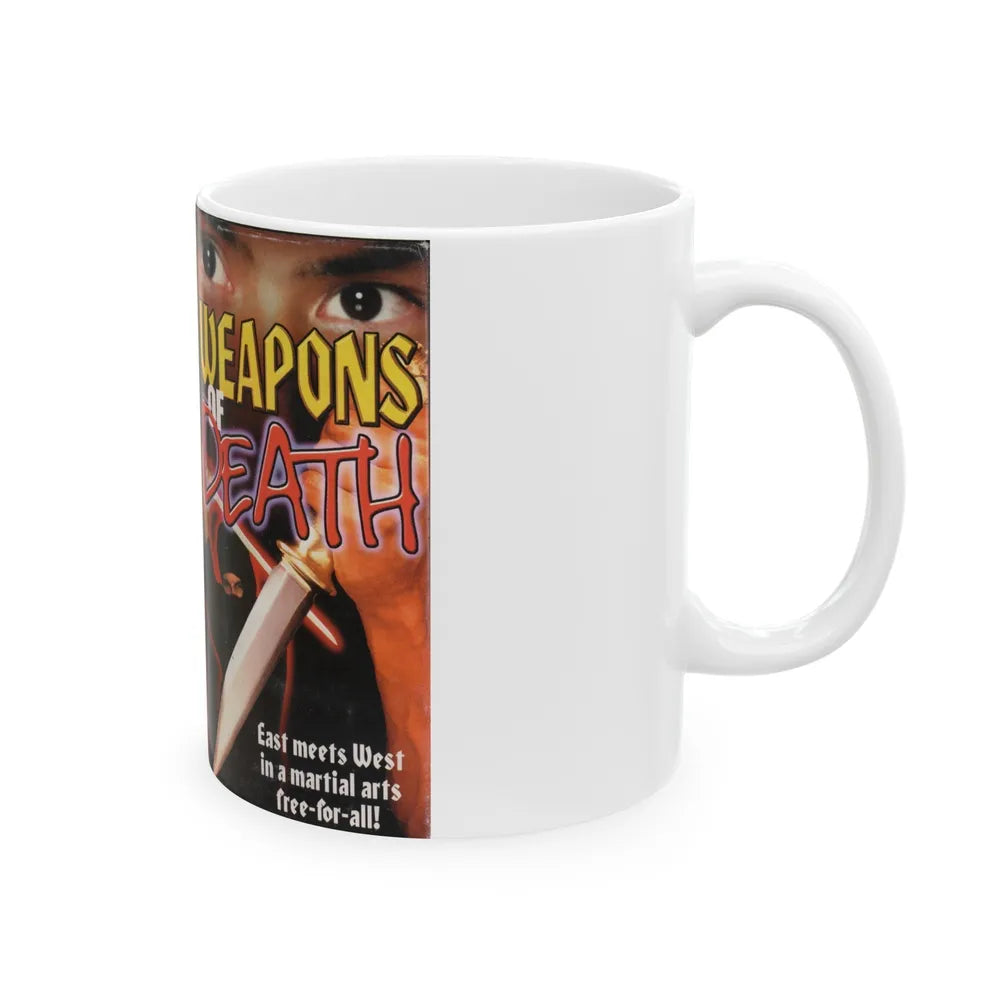 WEAPONS OF DEATH (VHS COVER) - White Coffee Mug-Go Mug Yourself