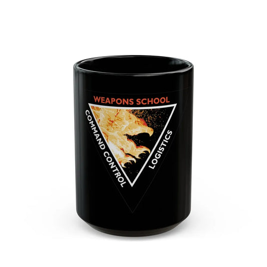 Weapons School Command Control Logistics (U.S. Navy) Black Coffee Mug-15oz-Go Mug Yourself