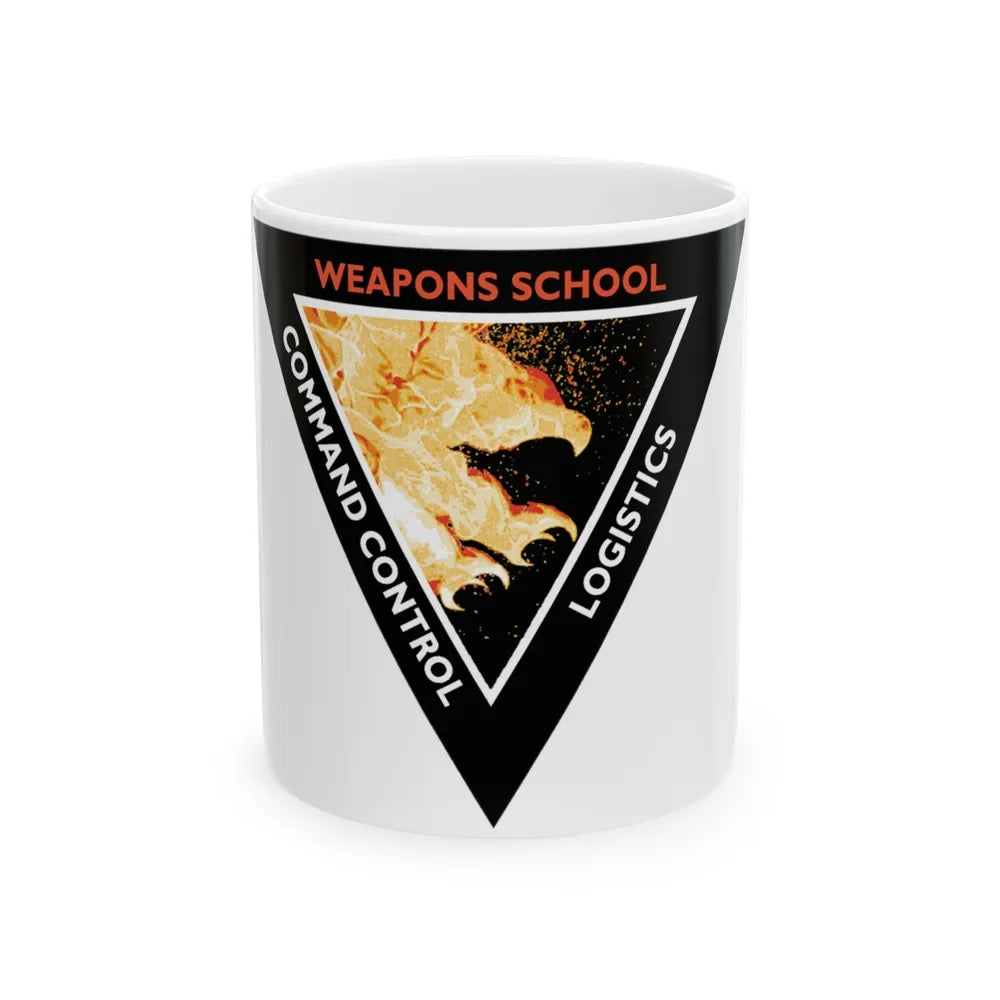 Weapons School Command Control Logistics (U.S. Navy) White Coffee Mug-11oz-Go Mug Yourself