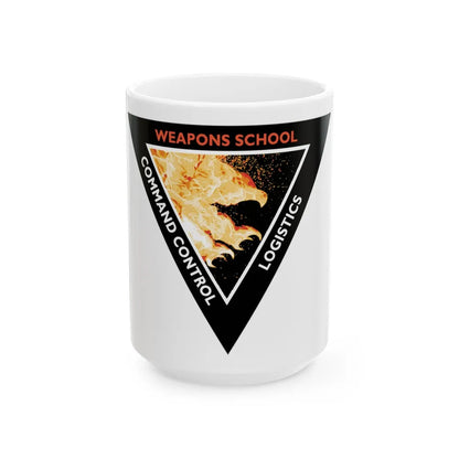 Weapons School Command Control Logistics (U.S. Navy) White Coffee Mug-15oz-Go Mug Yourself