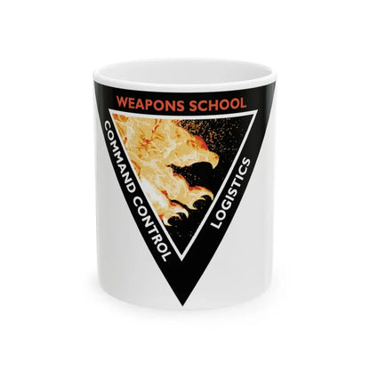 Weapons School Command Control Logistics (U.S. Navy) White Coffee Mug 11oz - Go Mug Yourself