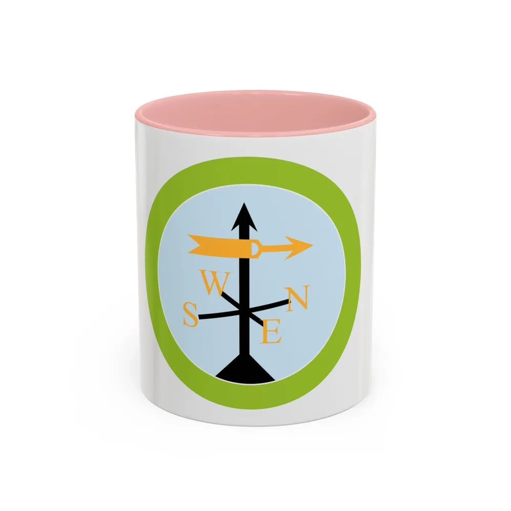 Weather (Boy Scout Merit Badge) Accent Coffee Mug-11oz-Pink-Go Mug Yourself