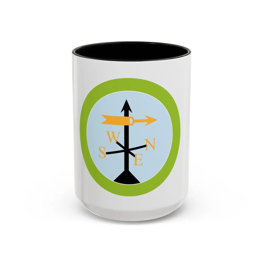 Weather (Boy Scout Merit Badge) Accent Coffee Mug-15oz-Black-Go Mug Yourself