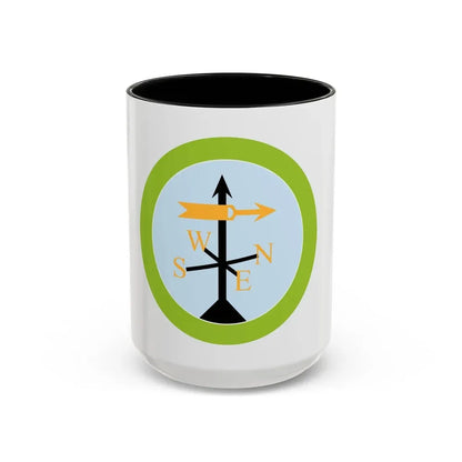 Weather (Boy Scout Merit Badge) Accent Coffee Mug 15oz Black - Go Mug Yourself